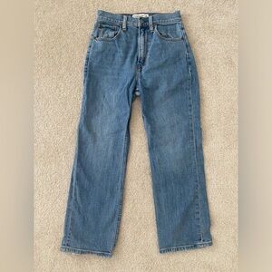 Abercrombie & Fitch the Ankle Straight Ultra High-Rise Jeans